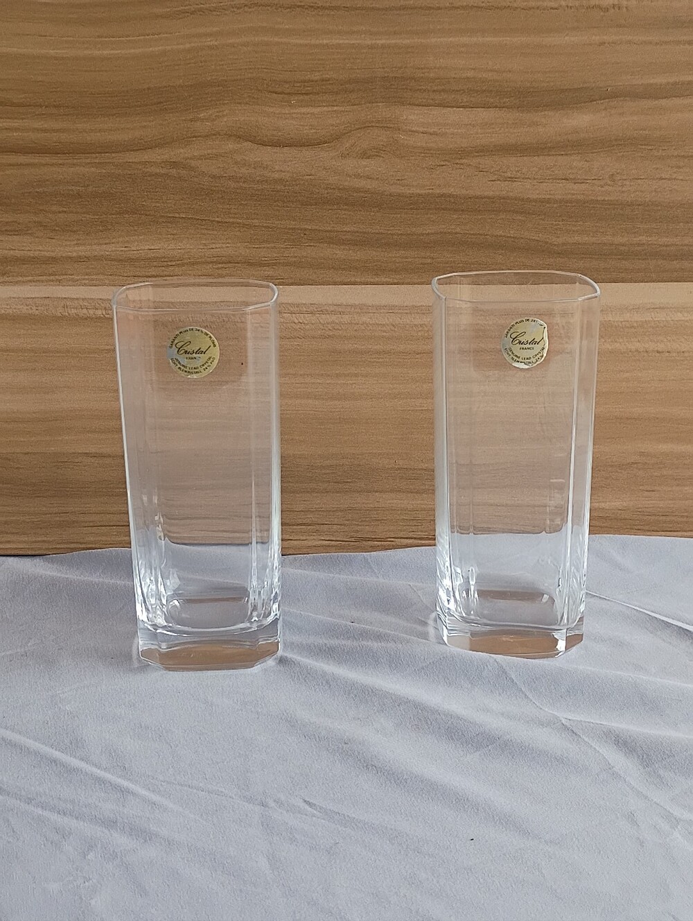 Vintage Cristal d'Arques-Durand full lead crystal highball glasses